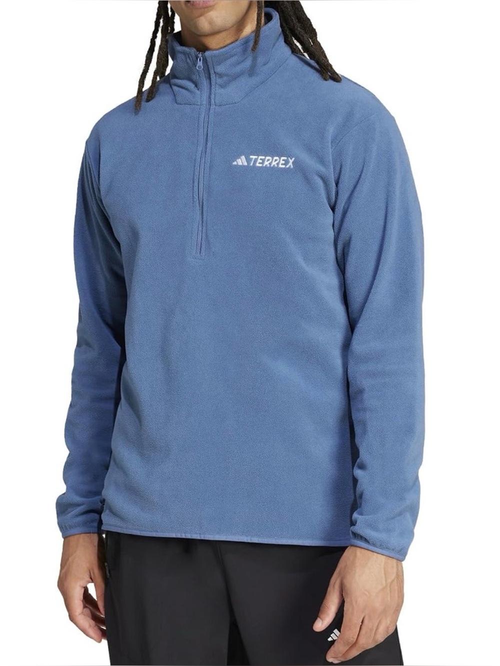 adidas Men's Medium Terrex Multi Essentials Half-zip Polar Fleece Hiking NWt